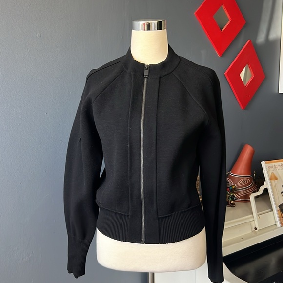 Athleta Sequoia black full zip sweater jacket ladies size‎ S - Picture 4 of 12